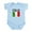 Sky Blue, variant on CafePress - Faded Italia Infant Bodysuit - Baby Light Bodysuit, Size Newborn - 24 Months