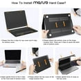 thumbnail image 6 of MOSISO Compatible with 2025-2022 MacBook Air 13.6 inch Case M4 A3240 M3 A3113 M2 A2681, Plastic Hard Shell Case&Keyboard Cover&Screen Protector&Type C Adapter 2 Pack, Cyan, 6 of 6