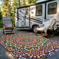thumbnail image 4 of Multicolor Bohemian Mandala Pattern Outdoor Area Rug, 4 of 5