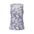 thumbnail image 5 of Goofa Lavender Flowers Printed Womens Workout Tops for Women Sleeveless Yoga Shirts Athletic Running Tank Tops Sleeveless Gym Clothes Workout Apparel-Medium, 5 of 9