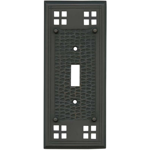 Mission Classic Oil Rubbed Bronze 1 Toggle Light Switch Plates