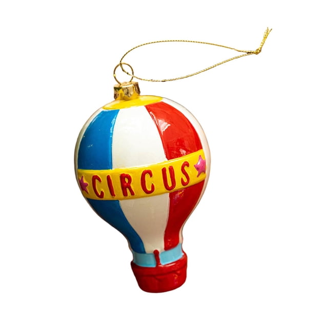 Adorno navideño colgante con temática de circo para árbol de Navidad, coleccionable globo