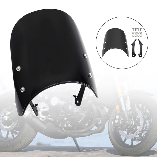 ABS Motorcycle Windshield WindScreen fit for YAMAHA XSR 900 2022-2023 Black