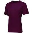 thumbnail image 2 of Augusta Youth Attain Wicking Raglan Sleeve Tee 2791 Maroon (Hlw) Xs, 2 of 2