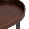 thumbnail image 3 of Kate and Laurel Zabel Capsule Narrow Metal Side Table, 17 x 9 x 24, Bronze and Black, Transitional Slim Rounded Oval End Table for Small Spaces and Display, 3 of 8