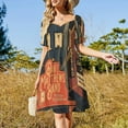 thumbnail image 4 of Vestido de manga corta de DAVE MATEWS para mujer, ropa de verano, vestido de mujer, 4 of 7