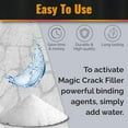 Magic Crack Filler 2LB Concrete Grey, for Filling in Concrete Cracks on
