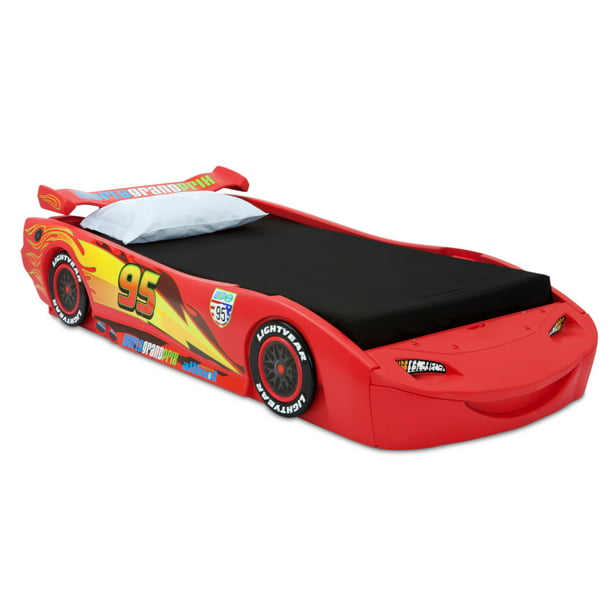 Luchtpost Blootstellen plus Disney/Pixar Cars Lightning McQueen Twin Bed by Delta Children - Walmart.com