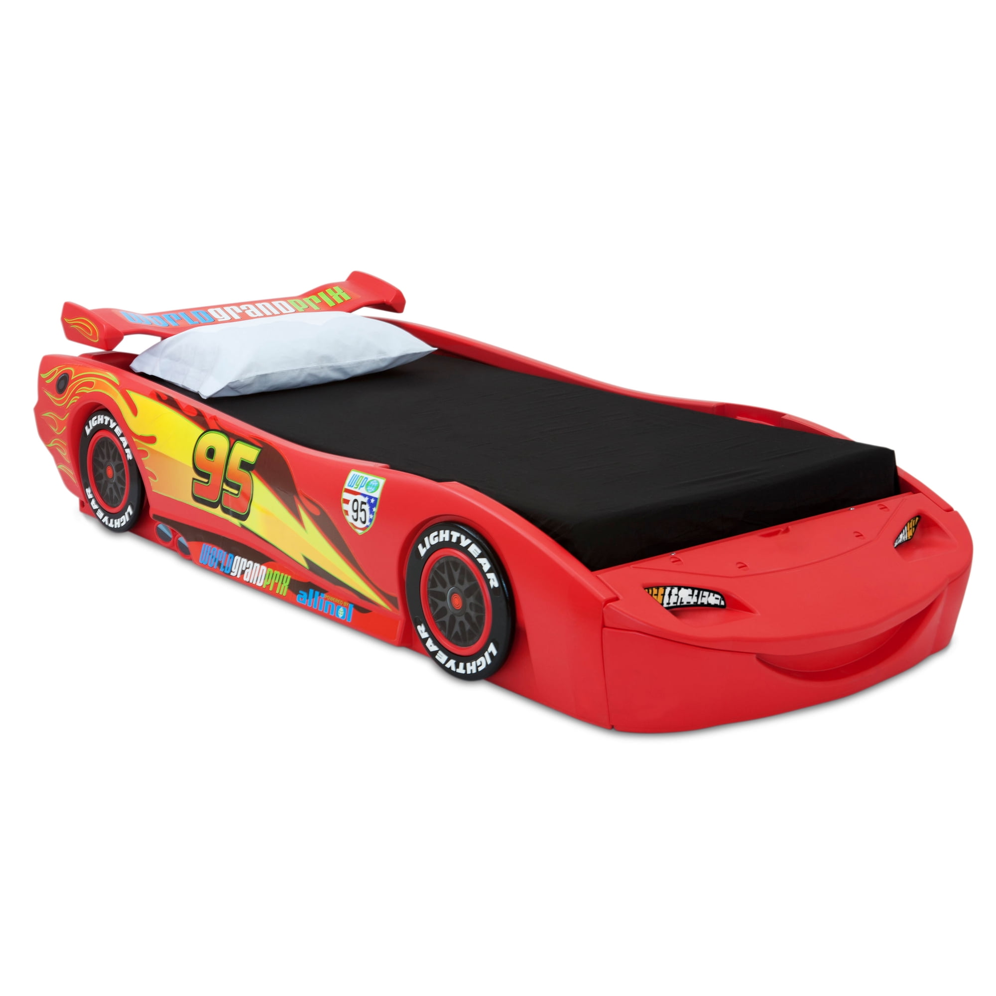 Disney/Pixar Cars Lightning McQueen Twin Bed by Delta Children