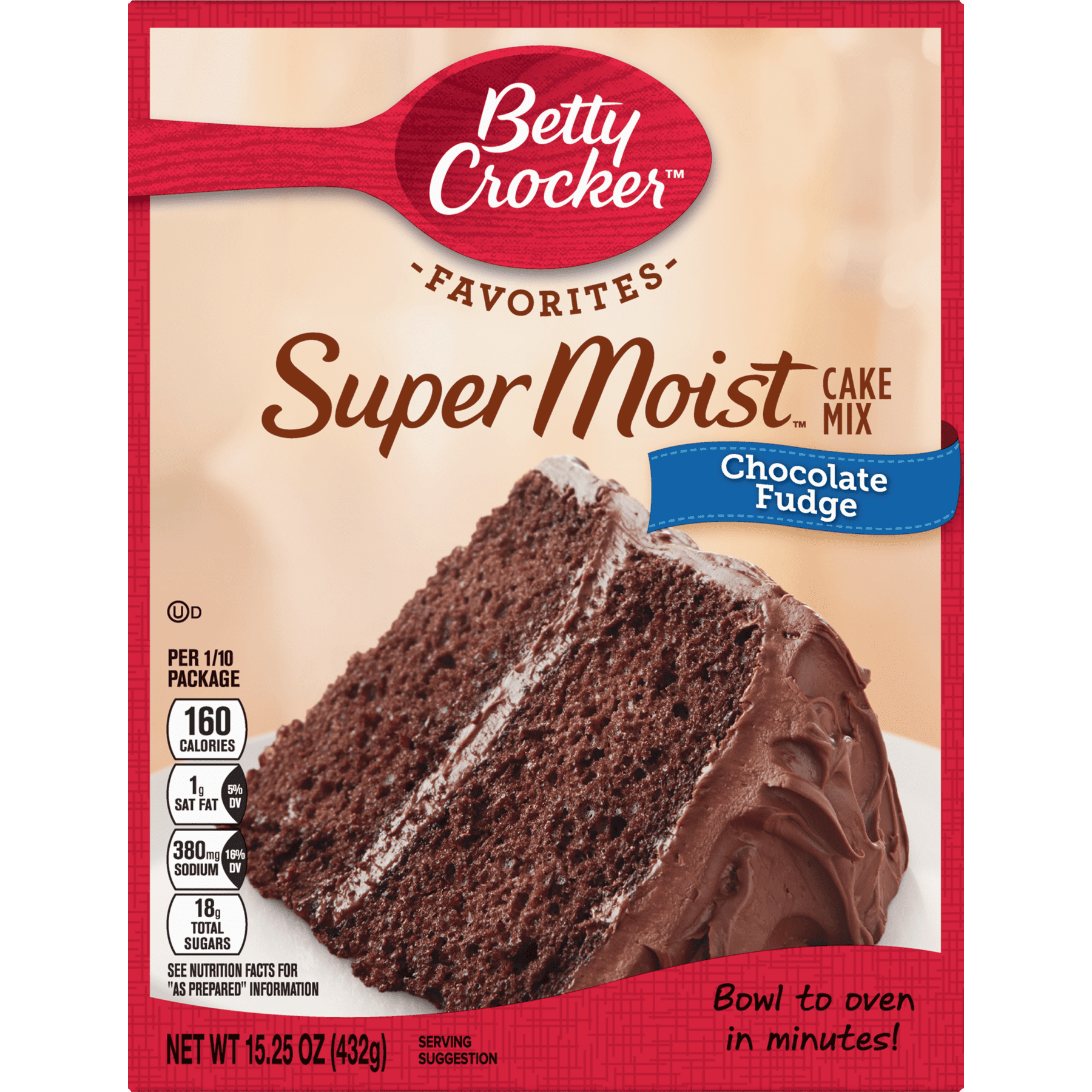 Betty Crocker Super Moist Chocolate Fudge Cake Mix Walmart Com