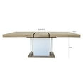 thumbnail image 3 of Dining Table Sets Rectangle extendable dining table for 6-10 people aged effect wood 160-200 cm,Modern Dining Tables, 3 of 11