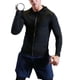 thumbnail image 2 of pstuiky camisetas de manga larga para hombre, Chaqueta deportiva informal ajustada, elástica, de color liso, con capucha y manga larga con cremallera para hombre salir tops xl, 2 of 9