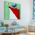 thumbnail image 2 of Marmont Hill - "What Does the Fox Sing" by Janet Nelson Painting Print on Wrapped Canvas, 2 of 5