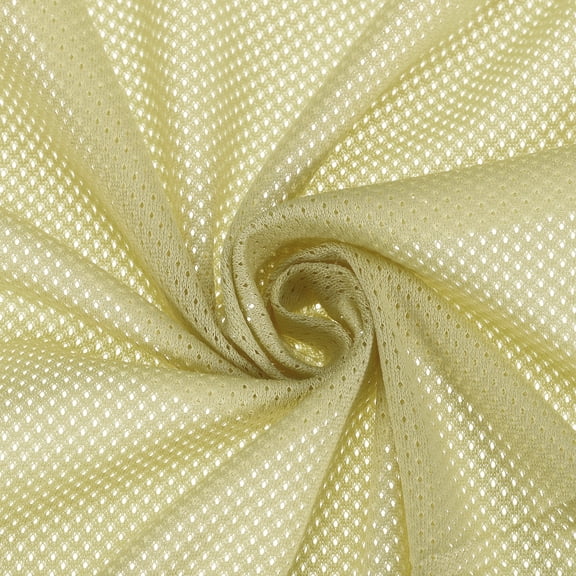 Uxcell 62 Inch Wide Mesh Fabric for Sewing Backpack Pocket and Straps, Netting Clothes, Sand 2 Yard