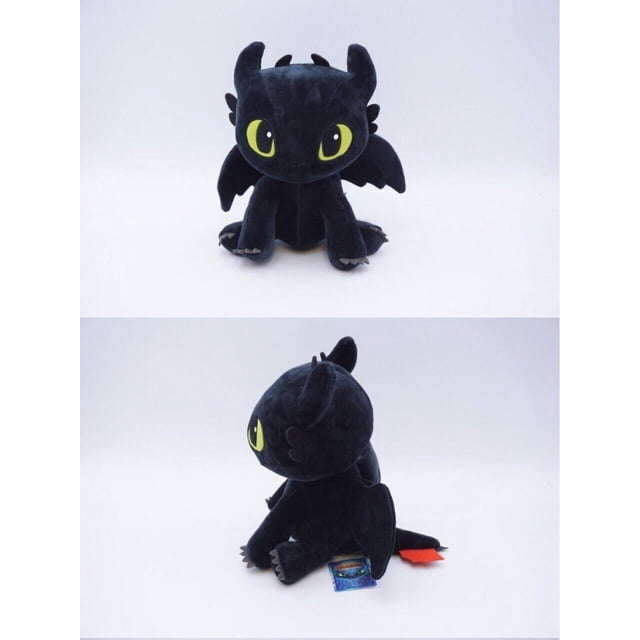 Muñeco de peluche de Furia Luminosa desdentada de Cómo entrenar a tu dragón 3 con etiqueta de 25 cm
