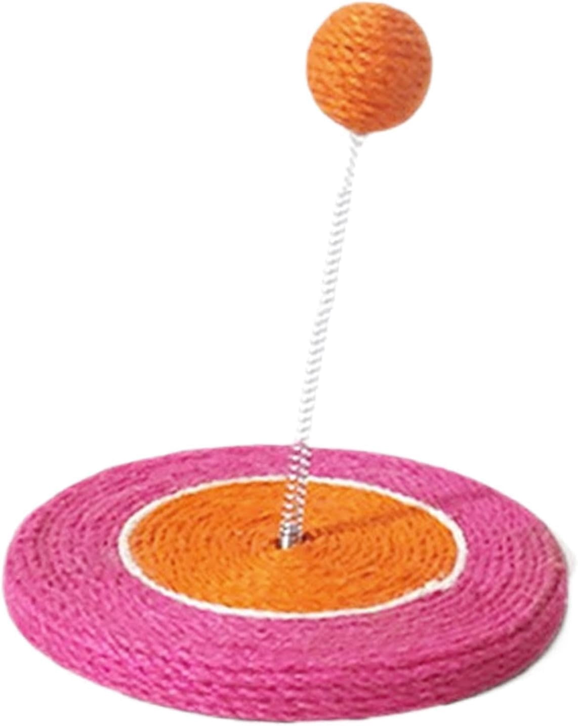 Sisal Cat Scratcher with Rolling Ball, Durable Interactive Toy, Indoor for Cats