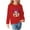 Red, variant on Fesfesfes Girls Sweatshirt Printed Sweatshirt Round Neck Pullover Girls Hoodie Kids Non Hooded Top Flower Tops