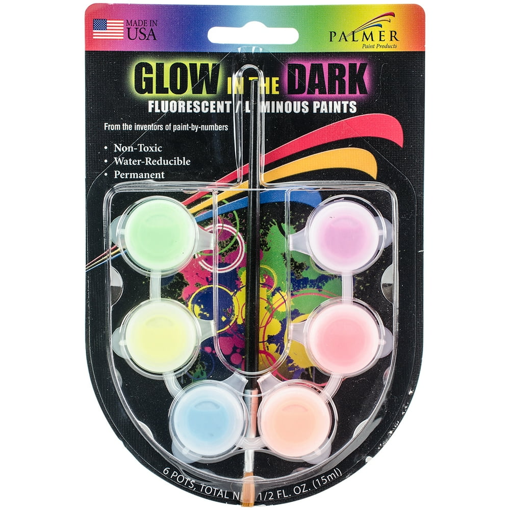 GlowInTheDark Paint Pots .5ozAssorted Colors