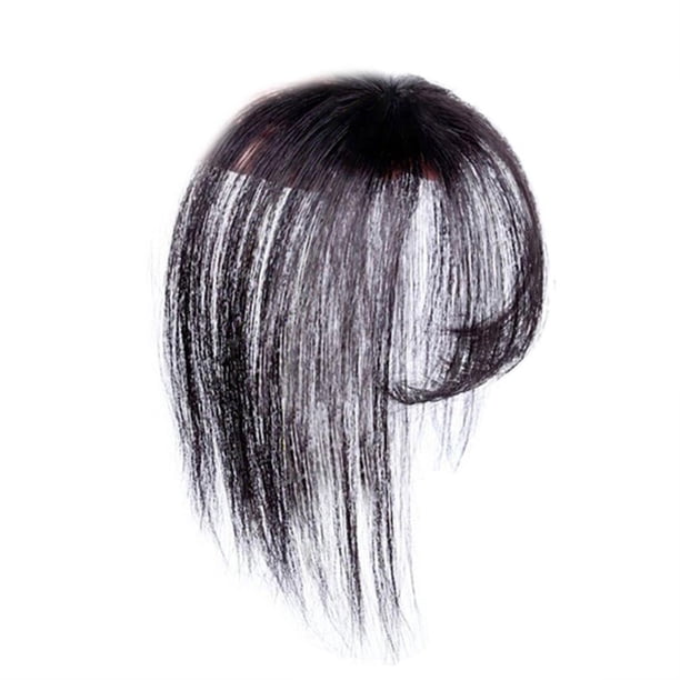 Jumpingount Air Bangs Invisible Sin costuras Postizos Fibra de alta temperatura Mujeres Fringe Peinado Accesorios para boda diario No.1 Type3 NO3 Jumpingount CE008820-01