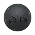 thumbnail image 2 of S SERENABLE Marine Boat Deck Cover Reinforced Two Rotatable Handles Inspection Lid Black, 2 of 9