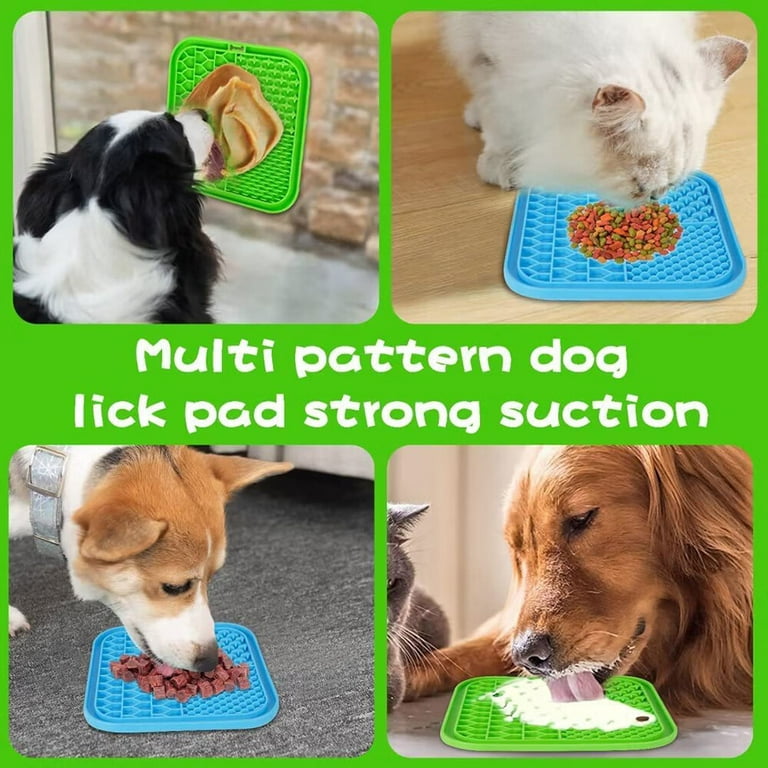 2 Pack Dog Lick Mat For Dogs With Suction Cup Silicone Mat Dog Lick Pad