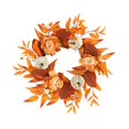 thumbnail image 2 of Corona de otoño artificial para puerta de otoño, decoración realista para porche, pared, Halloween, granja, regalo de inauguración de la casa, 2 of 9