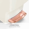 thumbnail image 3 of 40 Liter / 10.6 Gallon Hybrid Slim Kitchen Step Trash Can with Secure Slide Lock, Cream Plastic, 3 of 6