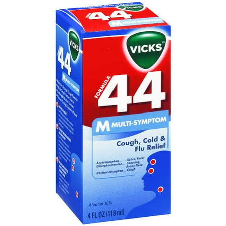 P & G Vicks Formula 44 Cough, Cold & Flu Relief, 4 oz
