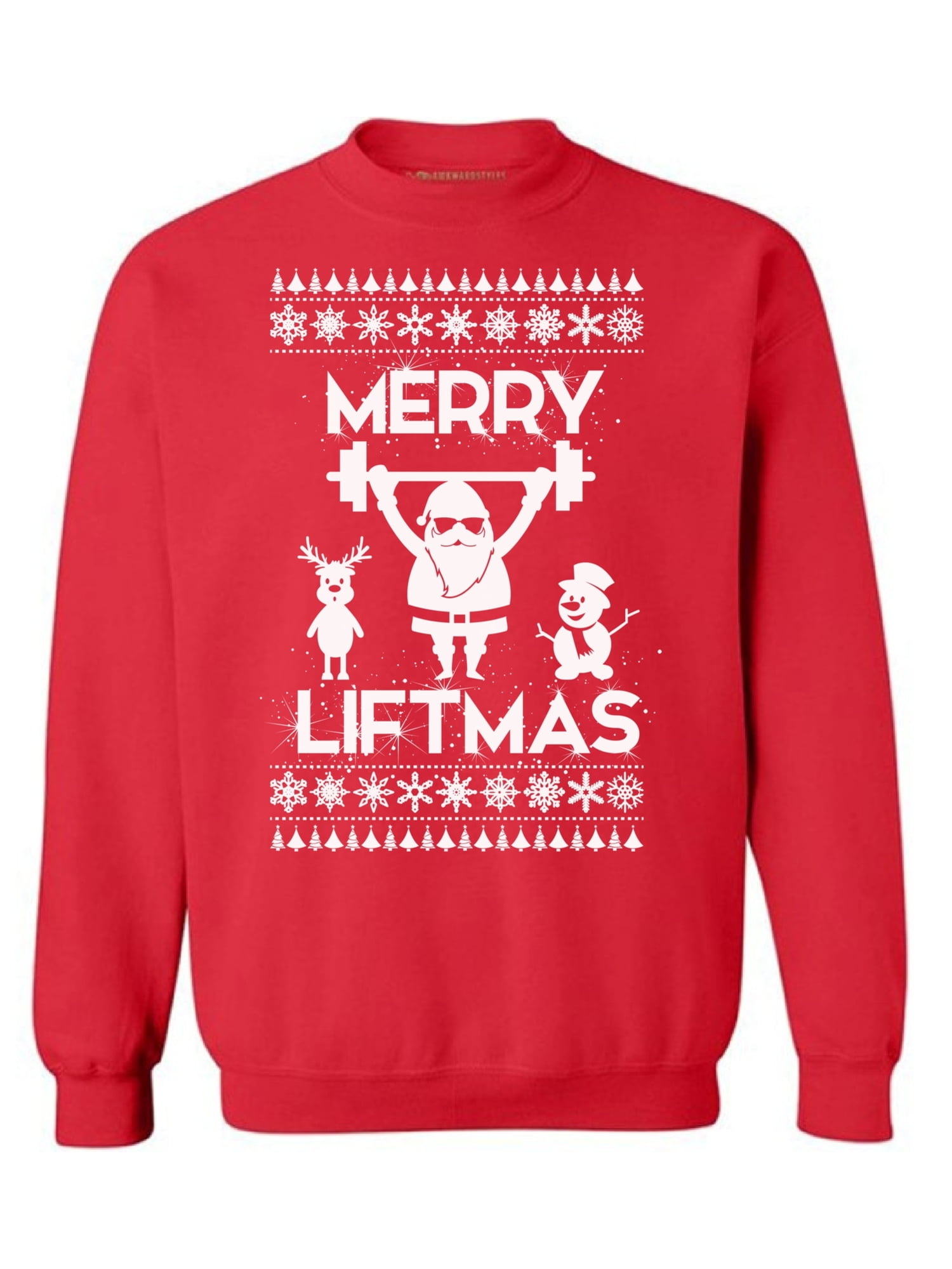 workout christmas sweaters