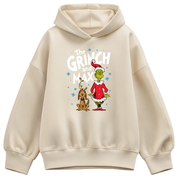 The Grinch - And Max - Women's Oversized Fleece Hoodie Sweatshirt