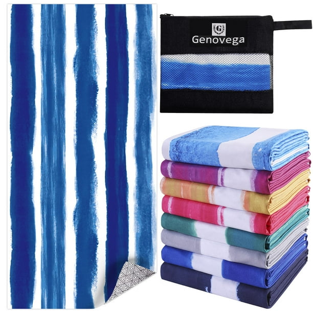 Microfiber Beach Towel 36" x 72” Oversized Quick Dry Travel Towels