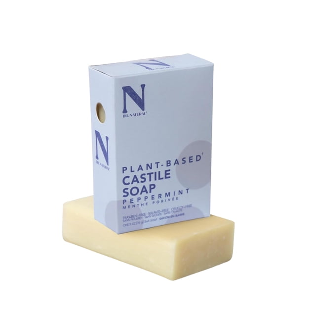 Jabón de Castilla Dr. Natural Hierbabuena 141g 100% Natural y Orgánico Hipoalergénico Ultra Hidratante