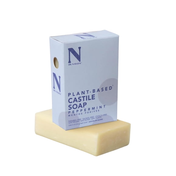 Jabón de Castilla Dr. Natural Hierbabuena 141g 100% Natural y Orgánico Hipoalergénico Ultra Hidratante