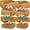 Dark Brown, variant on 8 Pcs Large 8.7" Wood Risers Display Stands Rustic Square Cupcake Stand Food Risers Stackable Display Box for Buffet Table Dessert Food Birthday Wedding Party (White)