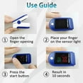 Fingertip Pulse Oximeter Blood Oxygen Saturation Monitor Finger Pulse