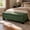 Green PU, variant on Christopher Knight Home 50" Storage Ottoman Bench, Tufted Fabric Upholstered Footrest with Wood Legs, Green