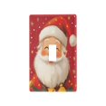 thumbnail image 2 of Switch Panel Switch Decoration 2.76x4.53x0.28 Inches Toggle Switch Switch Plate Wall Plates Living Room Kitchen Bedroom Study Switches Cute Red Santa Claus, 2 of 8
