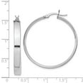 thumbnail image 4 of Primal Silver Sterling Silver Rhodium Plated Hinged Earrings, 4 of 4