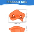 thumbnail image 2 of Rock Climbing Holds, 10 Pcs Large Climbing Rock Wall Grips with Double Hole for Playground Accessory, Orange Red-C, 2 of 7