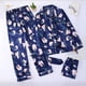 thumbnail image 5 of Gibobby Pijamas mujer invierno Conjunto de pijamas de 7 Uds. Para mujer, pijamas de talla grande para mujer, pijamas informales con tirantes de encaje para mujer(Azul,G), 5 of 5