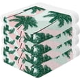 thumbnail image 2 of Dreamtimes 4 PCS Cotton Washcloths Towel Set, Highly Absorbent & Soft Baby Wash Cloths, 12"x 12" Face Hand Towels for Bathroom, Multi-Purpose Fingertip Towels (Tropical Palm Trees), 2 of 7