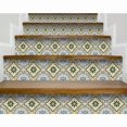 thumbnail image 2 of 6" X 6" Taupe and Blue Scroll Peel and Stick Tiles, 2 of 9