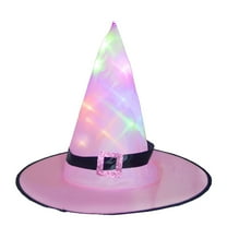 XDDST Halloween Party Decorations Adult Witch Hat Halloween Head-wear Party Props Glowing Witch Hat