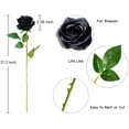 thumbnail image 2 of 10pcs Silk Roses Artificial Flowers Fake Rose for Arrangement Wedding Party Home Decoration (Fuchsia), 2 of 5