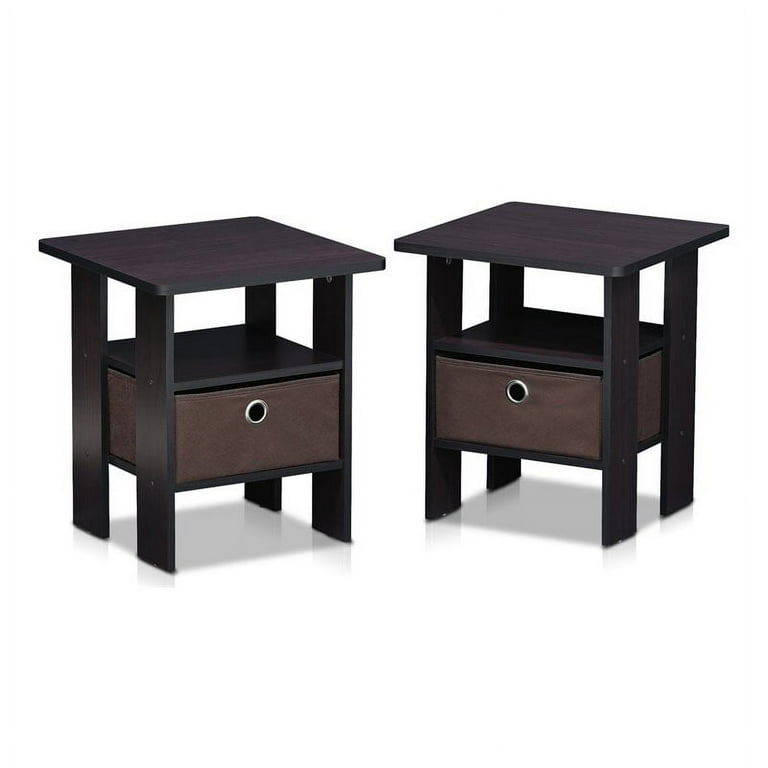 Furinno petite end table cheap bedroom night stand