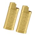 thumbnail image 3 of Retro Pattern Zinc Alloy Lighter Cover for Travel Outdoor, 3 of 8