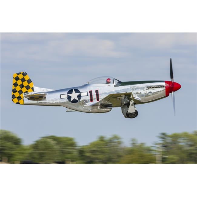 bytte rundt Midler operation A P-51 Mustang Takes Off From Oshkosh Wisconsin During Eaa Airventure  Poster Print&#44; 17 x 11 | Walmart Canada