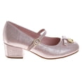 thumbnail image 2 of Badgley Mischka Girls Dress Shoes (Little Kids, Sizes 11–4), Pink, Size: 12, 2 of 7