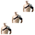 thumbnail image 4 of Soporte de hombro Inteprter de goma Transpirable Absorbente de sudor Negro Gris, 4 of 6