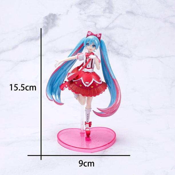 Figuras de acción de Hatsune Miku, modelo de PVC de chica kawaii, fantasma Sakura rosa, colección de juguetes de decoración de escritorio, nuevo Anime Fivean unisex